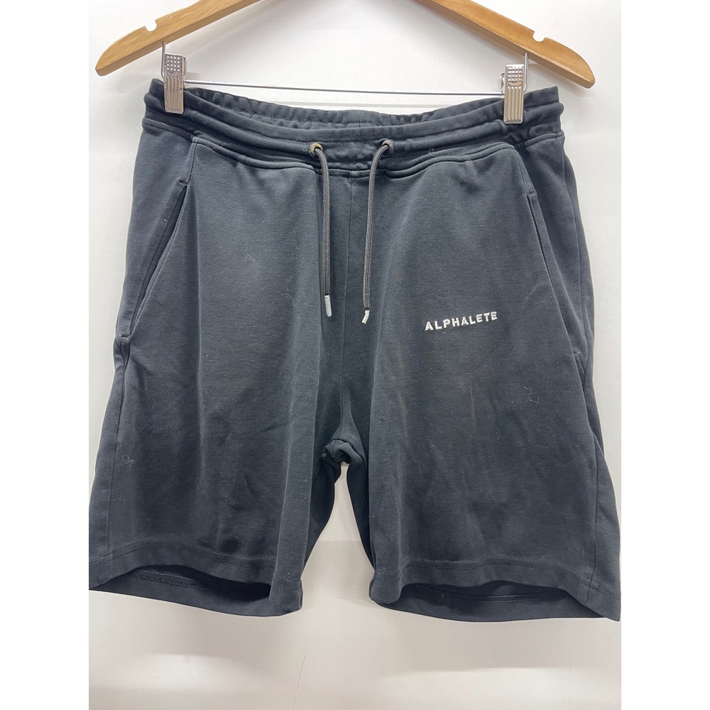 Alphalete Mens Black Drawstring Lounge Gym Shorts Size Large